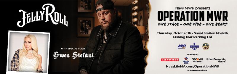 Jelly Roll and Gwen Stefani Concert held at NAVSTA Norfolk