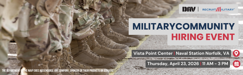 Recruit Military Ad for a Hiring Fair in April