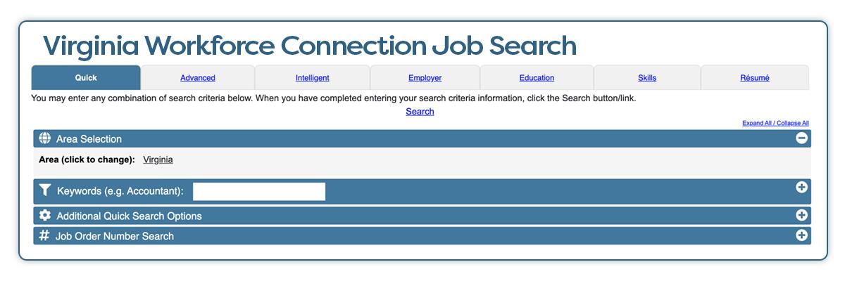 Virginia Workforce Job Search